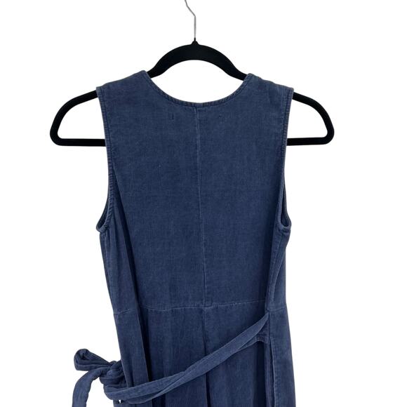 Shades of Grey‎ by Micah Cohen Wrap Origami Jumpsuit Corduroy Blue Size XXS - Picture 9 of 13